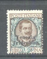 Italy Trentino 1918 Definitives Floreale 1L Mi.26 Sas.27 MNH AM.516