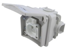 Conector alimentare AC mamă soclu 250VAC 16A PIN 3 IP44 PCE