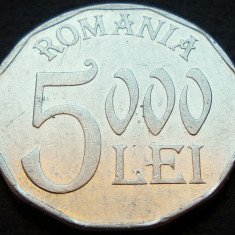 Moneda 5000 LEI - ROMANIA, anul 2002 * cod 4298 = circulata