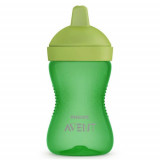 Cana cu tetina de formare, Verde, 300 ml, SCF804/03, Philips Avent