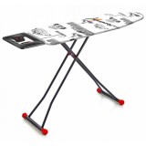 Cumpara ieftin Masa de calcat Heinner Care, 125 x 42 cm, suport fier de calcat, bumbac, model Romania