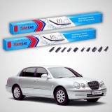 Cumpara ieftin Ștergătoare Kia Opirus I GH Sedan 2003-2009 | Set Față Flat Premium &ndash; TeamCar&reg;