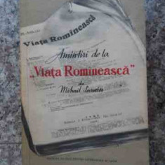 Amintiri De La "viata Romaneasca" - Mihail Sevastos ,533838