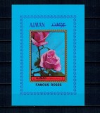 Ajman 1972 - Trandafiri (I) - colita neuzata