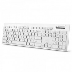 Tastatura USB Waterproof alba SINGAPORE ESPERANZA