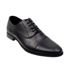 Pantofi eleganti barbati din piele naturala Negru Box GKR347N