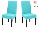 Set 2 huse scaun albastru