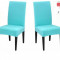 Set 2 huse scaun albastru