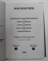INTAMPLARI IN IREALITATEA IMEDIATA INIMI CICATRIZATE ... M.BLECHER foto