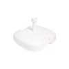 Suport pentru umbrela de plaja/terasa, 42 cm, Teava 18-33 &Oslash;, Plastic, Alb, ATU-V0006