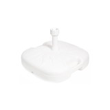 Suport pentru umbrela de plaja/terasa, 42 cm, Teava 18-33 &Oslash;, Plastic, Alb, ATU-V0006