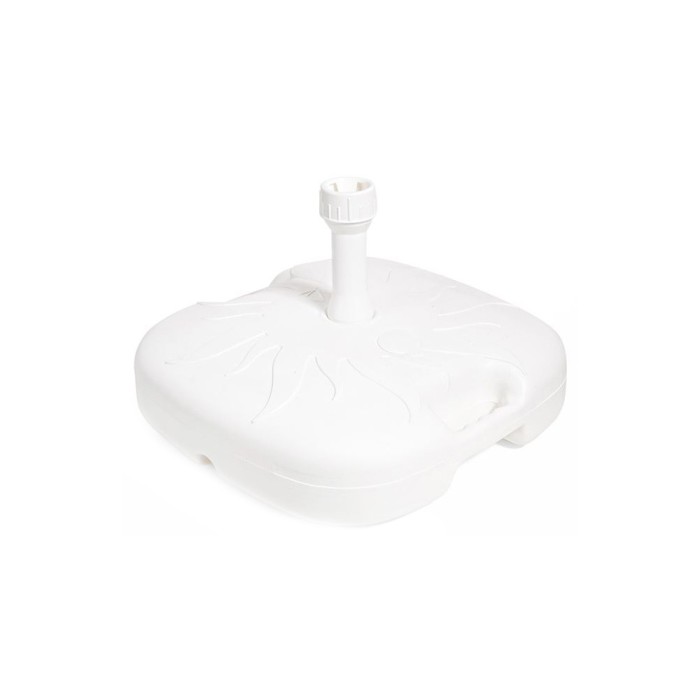 Suport pentru umbrela de plaja/terasa, 42 cm, Teava 18-33 &Oslash;, Plastic, Alb, ATU-V0006