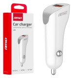 &Icirc;ncărcător auto USB-A 2.1A AMIO-03873
