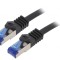 Patch Cord S/FTP Cat6a LSZH Negru 5m