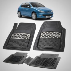 Covorase Tavita Compatibile Peugeot 206 (3 usi Facelift/Faza 2) 2003&ndash;2009 Silver