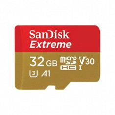 Card de memorie SanDisk Extreme MicroSDHC 32GB CLASS A1 U3 V30 100MB/s cu adaptor SD foto