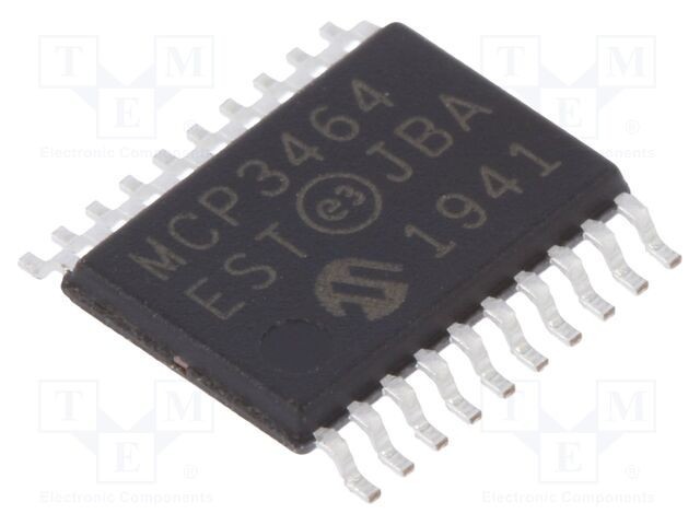 Convertor A/D 16bit 8 canale SPI 156ksps 2,7-3,6V TSSOP20 Microchip