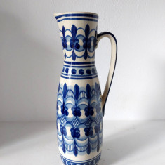 Vaza ceramica vintage Henkel Krug VEB Lausitzer Keramik Germania, 30.5cm