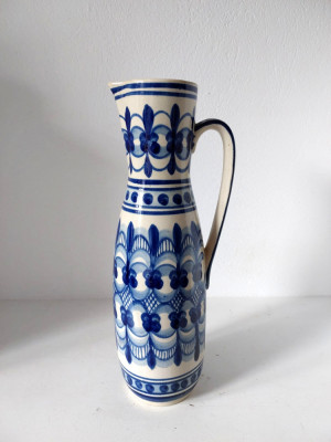 Vaza ceramica vintage Henkel Krug VEB Lausitzer Keramik Germania, 30.5cm foto
