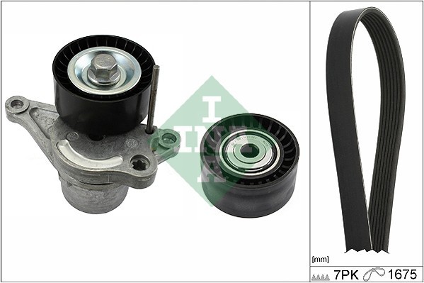 INA 529 0355 10 Set curea transmisie cu caneluri
