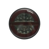 Lampa stop spate rotunda LED NEON fumuriu 12-24V cu 4 functii 140x35mm Breckner Germany