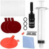 Cumpara ieftin Kit complet restaurare parbrize, MT Malatec, reparatie ciobituri cu rasina uv, 10 accesorii