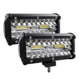 SET 2 proiectoare LED BAR auto tractor camion ATV offroad 12V 24V 240W 24000LM, Universal