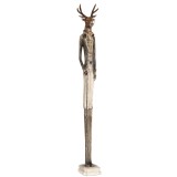Figurina Ren polirasina alb gri 12x12x92 cm