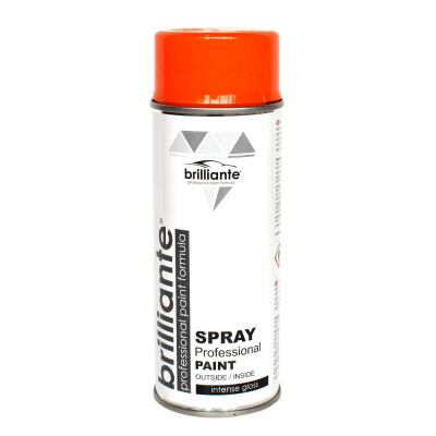 Spray Vopsea Brilliante, Portocaliu Pur, 400ml foto