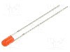 Dioda LED, 3mm, ro&amp;#351;ie, 600mcd, 20mA, 1,6...2,4V, LUCKYLIGHT - 304VD2J-1B