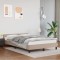 Gossi cadru de pat cu tablie, cappuccino, 140x190 cm, piele ecologica