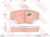 Set placute frana,frana disc RENAULT CLIO II (BB0/1/2, CB0/1/2) (1998 - 2005) TRW GDB1465