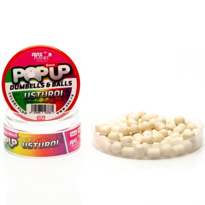 Pop Up Senzor Dumbells &amp;amp; Balls Usturoi, 6mm, 15g foto