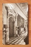 Carte postala (vedere) Sinaia: Castelul Peles: sala de marmura. Circulata, 1963, Printata