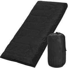Sac de dormit, cu geanta de transport, 190x73cm, 10-25grade, culoare negru Household NewTrend