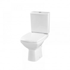 Vas Wc Compact 543 Carina Cersanit, Cu Capac Antibacterian, Alb, Ceramica, Inaltime 35 Cm, Latime 63 Cm, 20 Kg, K31-060 foto