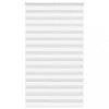 Jaluzea tip zebra alb lățime țesătură 115,9 cm poliester