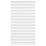 vidaXL Jaluzea tip zebra alb lățime țesătură 120,9 cm poliester