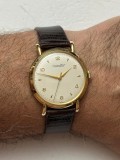 CEAS AUR 18K IWC SCHAFFHAUSEN - Cal. 89 - 37mm - Fancy Lugs - 1953 - RAR - NOS !