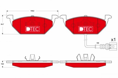 TRW GDB1658DTE DTEC COTEC set placute frana,frana disc foto