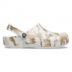 Saboti Crocs Classic Printed Camo Clog Alb - White/Multi