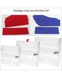 Set 3 tampoane din fetru 32 x 11 - albastru