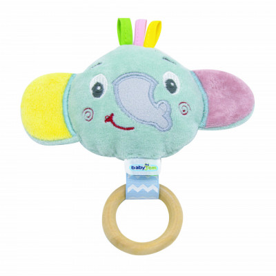 Jucarie pentru bebelusi babyjem elephant toy (culoare: bleu) foto