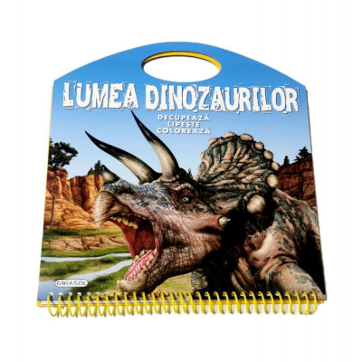 Carte pentru copii Lumea dinozaurilor Girasol, abtibilduri incluse, 4 ani+ foto