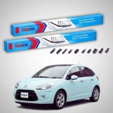 Cumpara ieftin Ștergătoare Citro&euml;n C3 Gen II A51 Hatchback 2009-2016 | Set Față Flat Premium &ndash; TeamCar&reg;