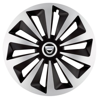 Set 4 capace roti Fox Gri-Negru R17 pentru gama auto Dacia foto