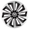 Set 4 capace roti Fox Gri-Negru R17 pentru gama auto Dacia