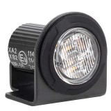 Lampa de avertizare LED rotunda portocalie R65 AMiO 12/24V 12W 24 mm pentru vehicule utilitare, remorci, semiremorci si masini de lucru