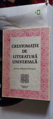 Crestomatie De Literatura Universala INVATAMANTUL LICEAL Zoe Busulenga foto