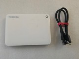 Hard disk extern Toshiba Canvio Connect II 1TB, USB 3.0, Alb (Model DTC810)
